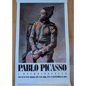 1980 PICASSO Museum of Modern Art Exhibition Poster 37” x 22”